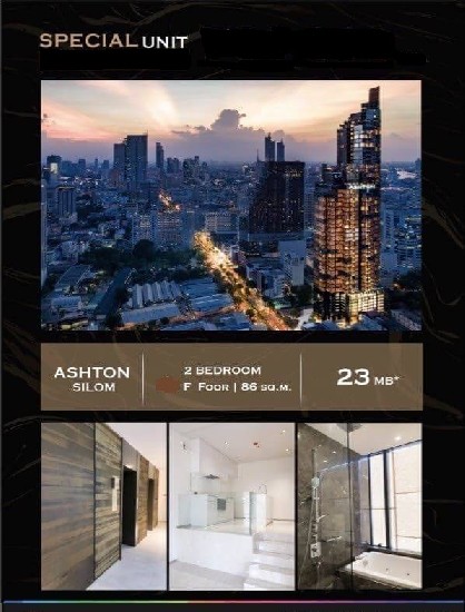 For Sale Luxurious Condominium on Silom Road  Ashton Silom Project 