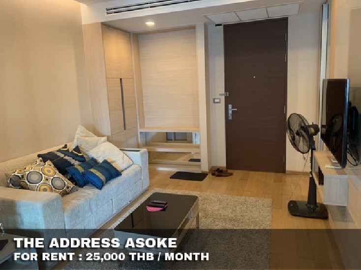 () FOR RENT THE ADDRESS ASOKE / 1 bedroom / 45 Sqm.**25,000** Sky Kitchen. High Floor.