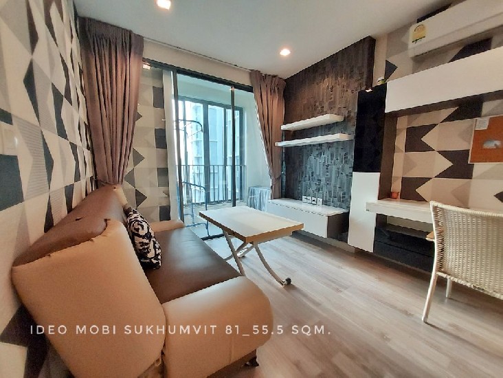  ͹ 2 bedrooms with nice build-in IDEO MOBI Sukhumvit 55.5 . city view close to BTS On