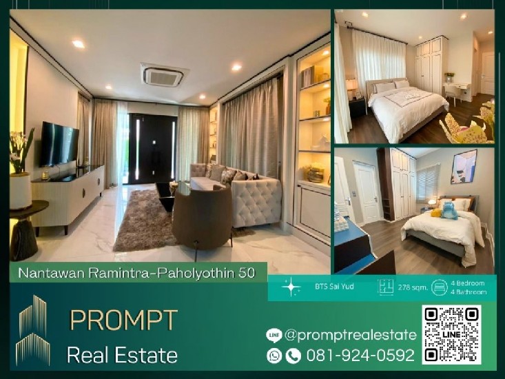 MN04348 - Nantawan Ramintra-Paholyothin 50 - 278 sqm - BTS Sai Yud- BTS Saphan Mai