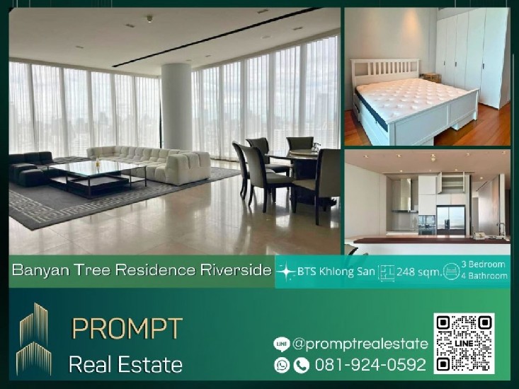 AB05390 - Banyan Tree Residence Riverside - 248 sqm - BTS Khlong San- Icon Siam- Taksin Hospita