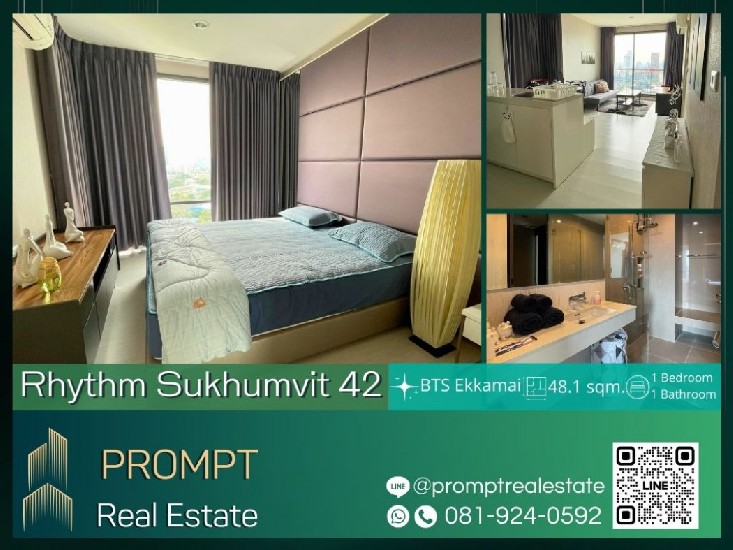 QR03838 - Rhythm Sukhumvit 42 - 48.1 sqm - BTS Ekkamai- Ekkamai Gateway