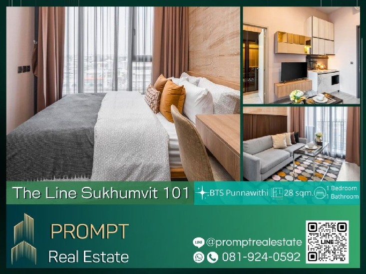 ST09104 - The Line Sukhumvit 101 - 28 sqm - BTS Punnawithi- BTS Bang Chak- Century the movie pl