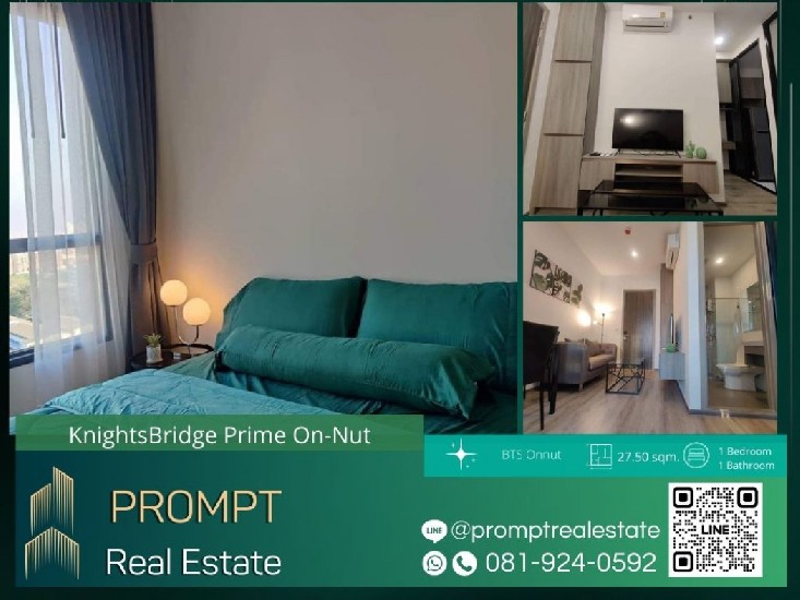 KL04341 - KnightsBridge Prime On-Nut - 27.50 sqm  - BTS Onnut - Sukumvit Hospital - Big C Extra