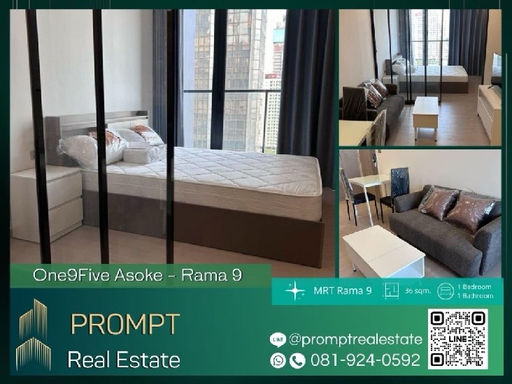 OP01564 - One9Five Asoke - Rama 9 - 36 sqm  - MRT RAMA 9- Central Rama 9 - Fourtune