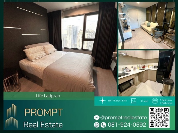 KL04386 - Life Ladprao - 35 sqm  - MRT PhahonYothin - BTS HaYekLadPrao - CentralLadprao