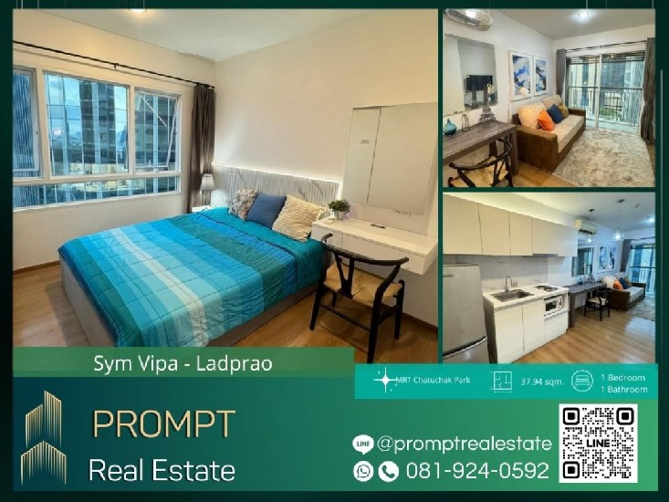 ST12589 - Sym Vipa - Ladprao - 37.94 sqm - MRT Chatuchak Park