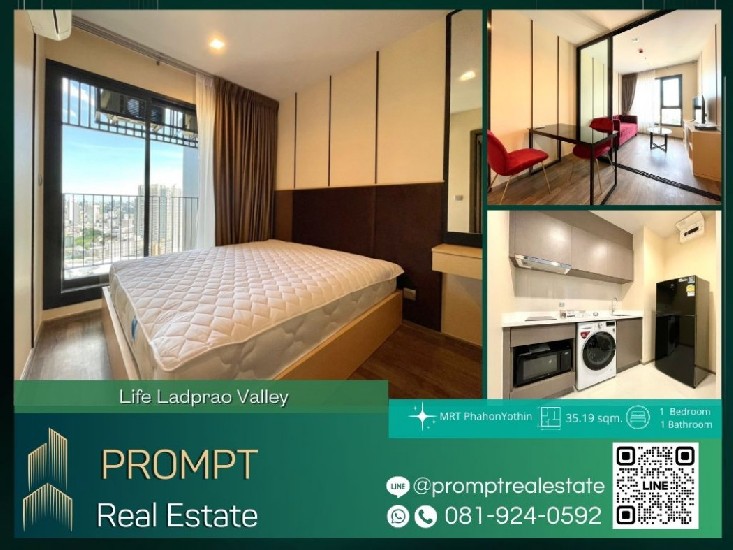 KL04468 - Life Ladprao Valley - 35.19 sqm  - MRT PhahonYothin - BTS HaYekLadPrao - CentralLadpr